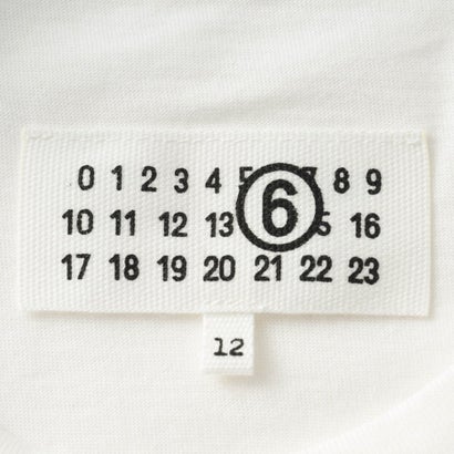 エムエムシックス メゾン マルジェラ MM6 Maison Margiela Tシャツ キッズ T-SHIRT WITH LOGO M61117 MM02Y （ナチュラルホワイト(M6102)）｜詳細画像