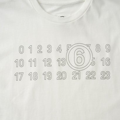 エムエムシックス メゾン マルジェラ MM6 Maison Margiela Tシャツ キッズ T-SHIRT WITH LOGO M61117 MM02Y （ナチュラルホワイト(M6102)）｜詳細画像