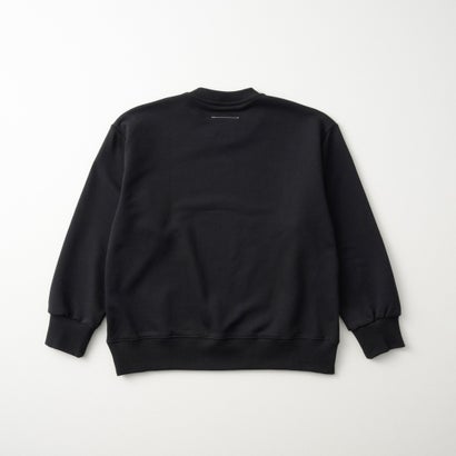 エムエムシックス メゾン マルジェラ MM6 Maison Margiela スウェット キッズ CREWNECK SWEATSHIRT WITH LOGO M61116 MM02X （ブラック(M6900)）｜詳細画像