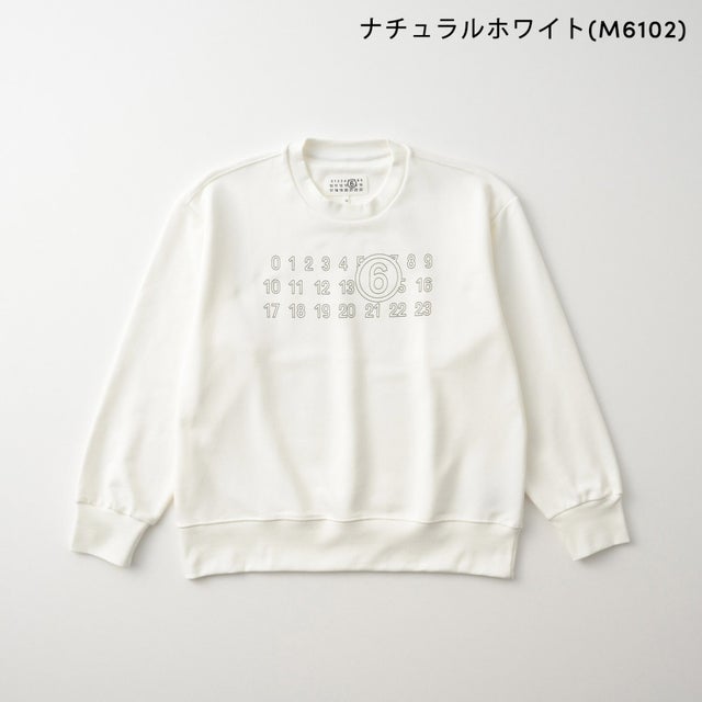 スウェット キッズ CREWNECK SWEATSHIRT WITH LOGO M61116 MM02X （ナチュラルホワイト(M6102)）