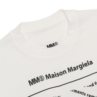 エムエムシックス メゾン マルジェラ MM6 Maison Margiela メゾンマルジェラ スウェットシャツ ホワイト レディース MM6 Maison Margiela S52GU0193 S25537 101 （OFF WHITE）｜詳細画像