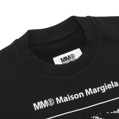 エムエムシックス メゾン マルジェラ MM6 Maison Margiela メゾンマルジェラ スウェットシャツ ブラック レディース MM6 Maison Margiela S52GU0193 S25537 900 （BLACK）｜詳細画像