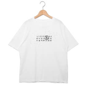 メゾンマルジェラ Tシャツ 半袖カットソー トップス ホワイト レディース S62GD0152 S23588 100 （WHITE）