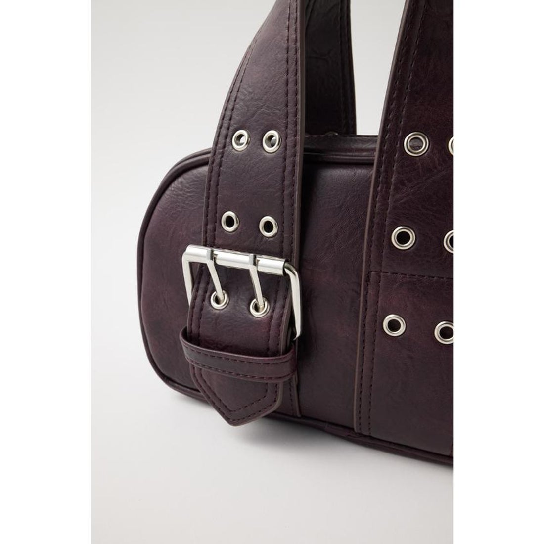 マウジー MOUSSY BUCKLE HANDLE MINI ボストン （BLK） - ファッション 