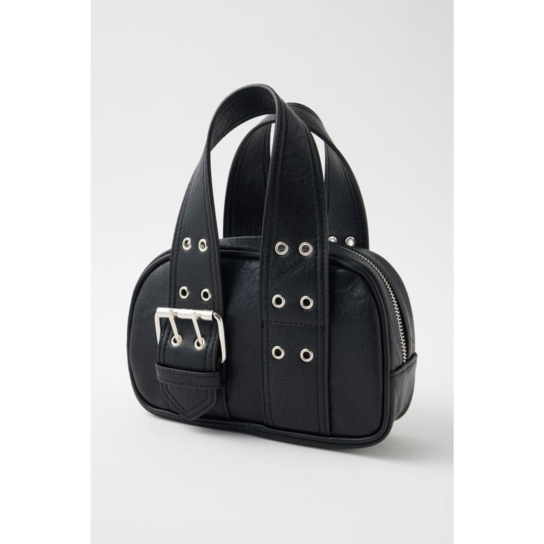 マウジー MOUSSY BUCKLE HANDLE MINI ボストン （BLK） - ファッション 