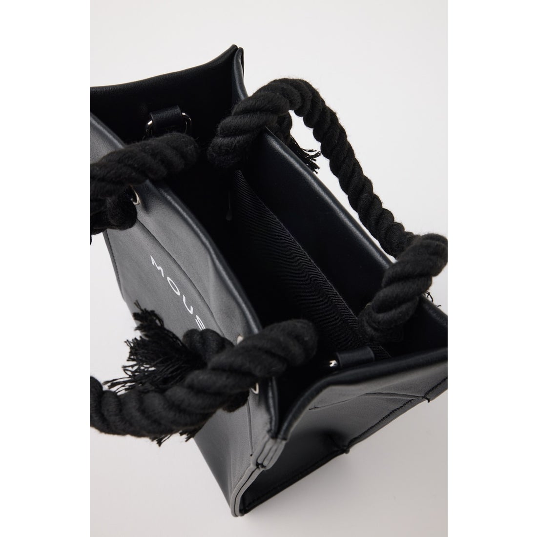 MOUSSY SOUVENIR FAKE LEATHER ミニバッグ BLK -靴＆ファッション通販 