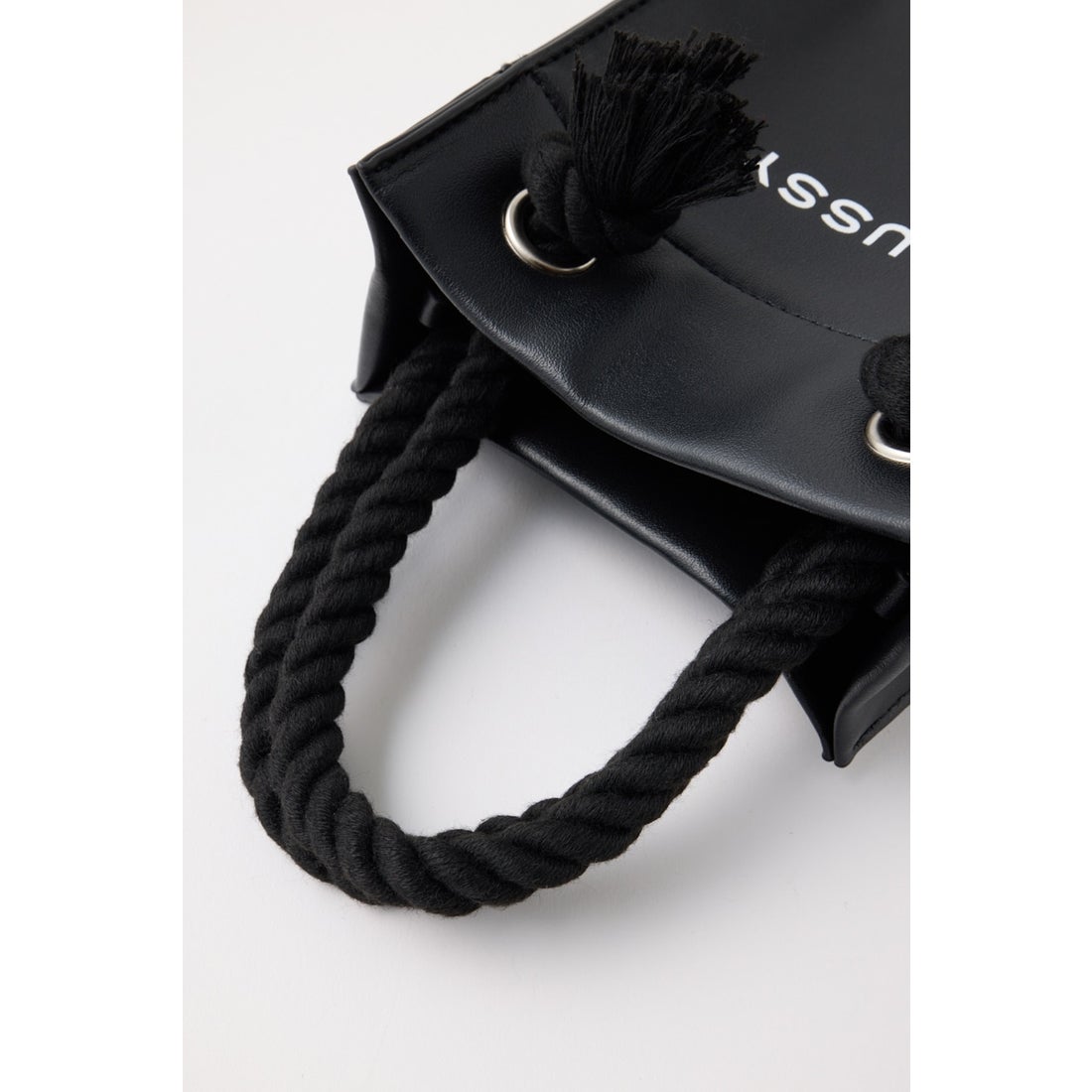 MOUSSY SOUVENIR FAKE LEATHER ミニバッグ BLK -ファッション通販 