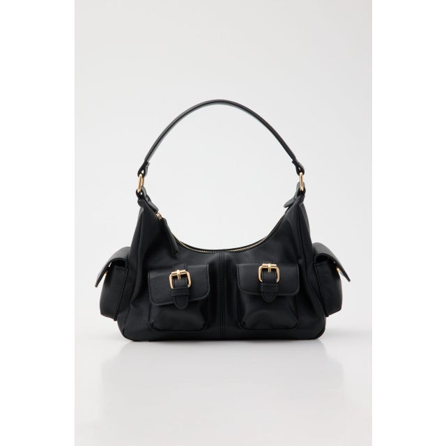 MANY POCKET HOBO バッグ BLK