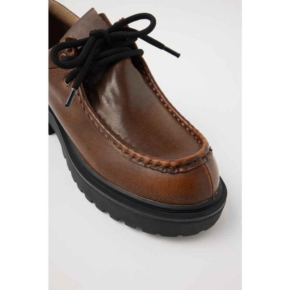 マウジー MOUSSY CHUNK SOLE レースアップシューズ （BRN 