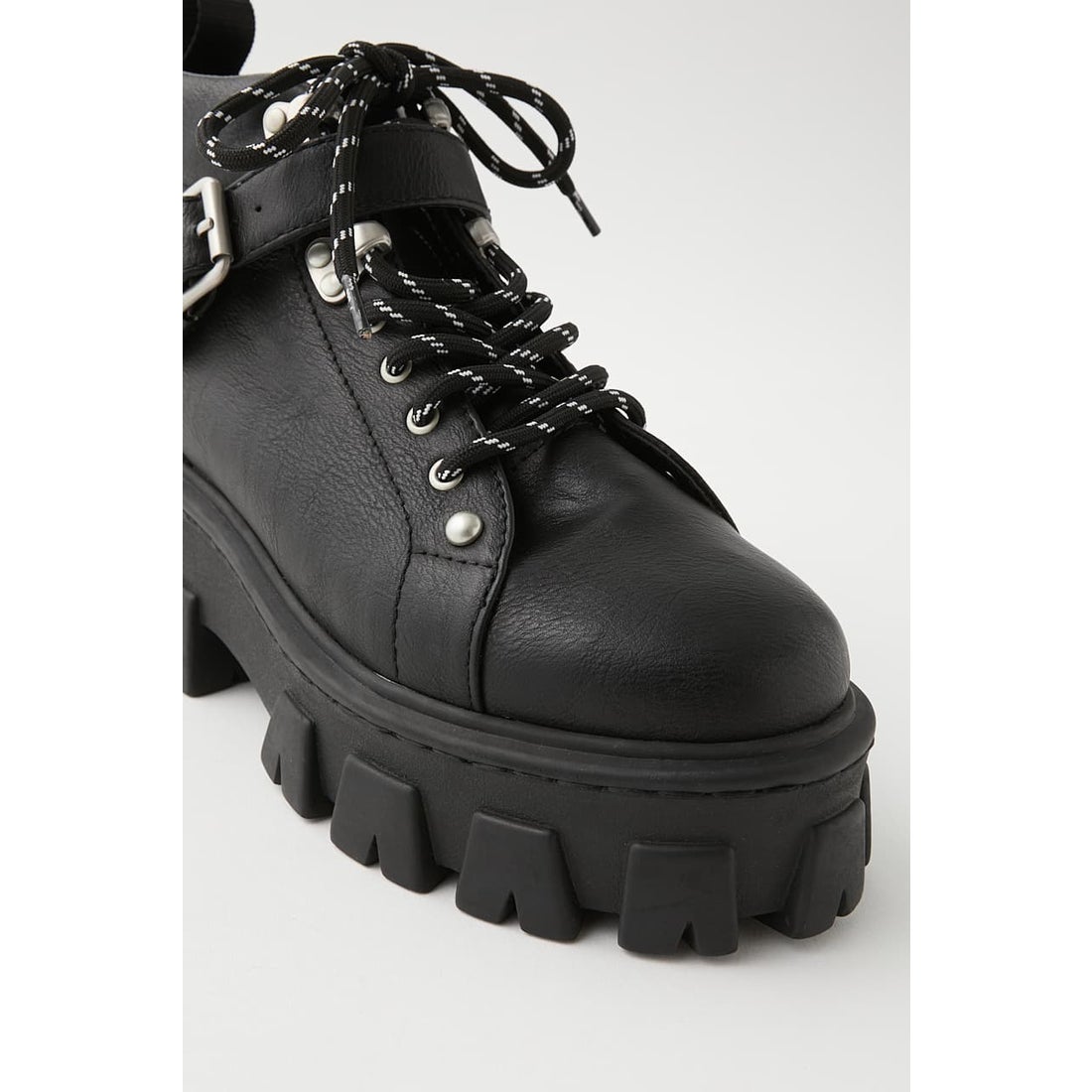 LACE UP TREKKING ブーツ BLK
