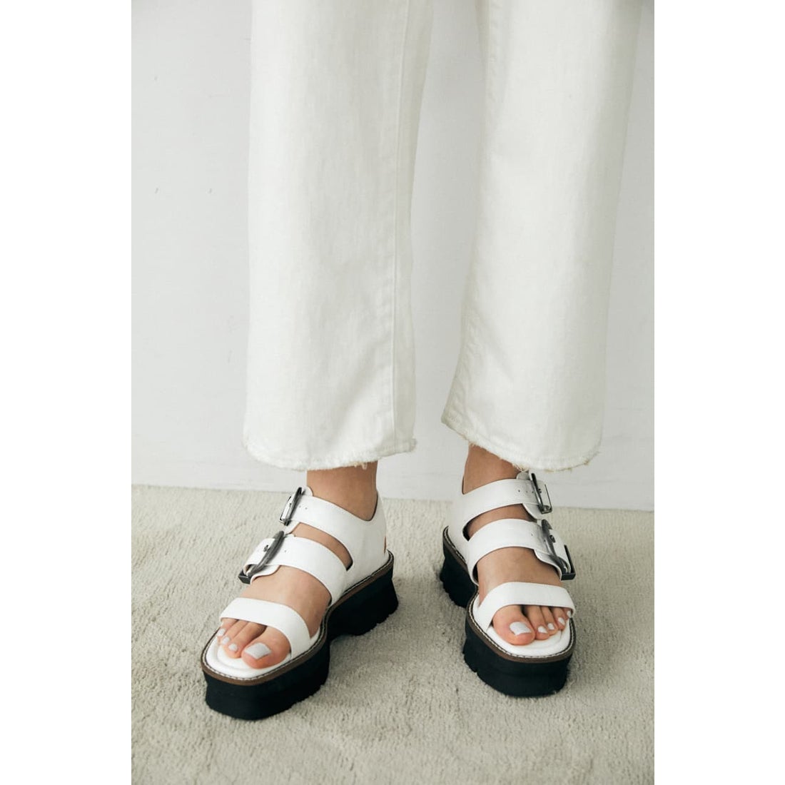 MOUSSY DOUBLE BUCKLE サンダル IVOY3 -靴＆ファッション通販 ロコンド 