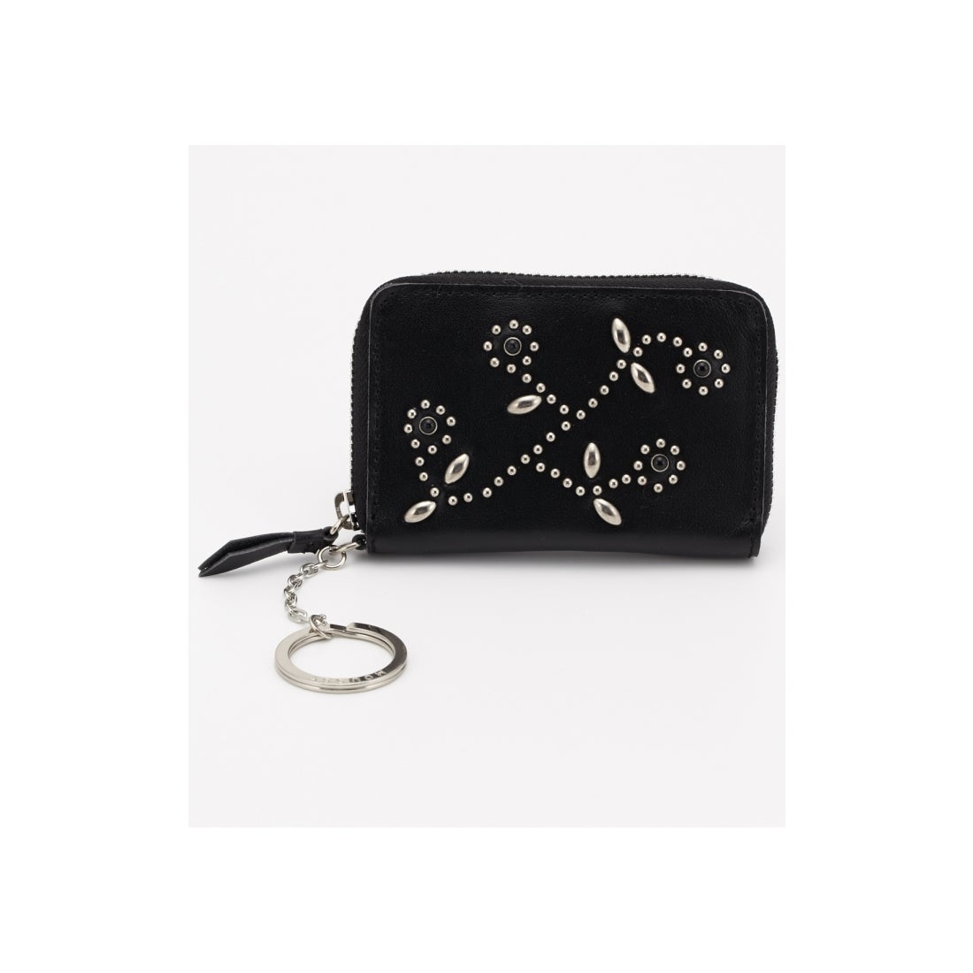 MOUSSY moussy STUDDEDコインケース ブラック -ファッション通販 