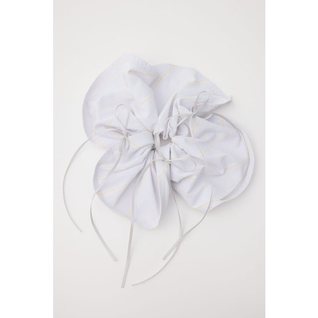 RIBBON シュシュ 柄WHT5