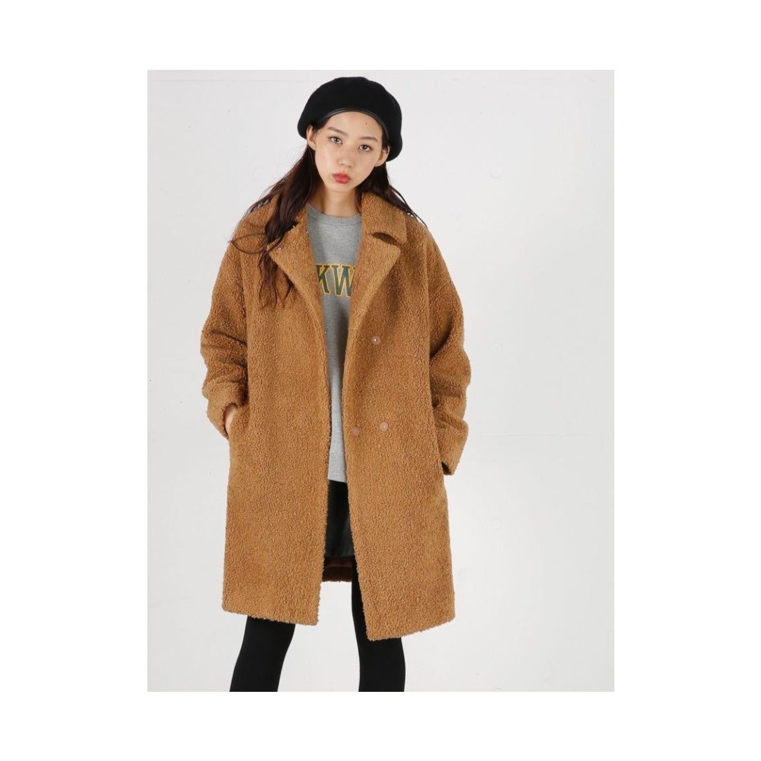 MOUSSY moussy TEDDYロングコート ブラウン -ファッション通販 FASHION 