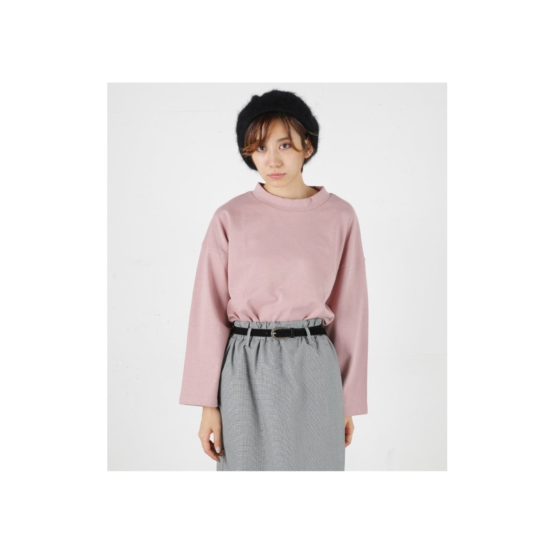 MOUSSY moussy OFFNECKボーダートップス ピンク -靴＆ファッション通販