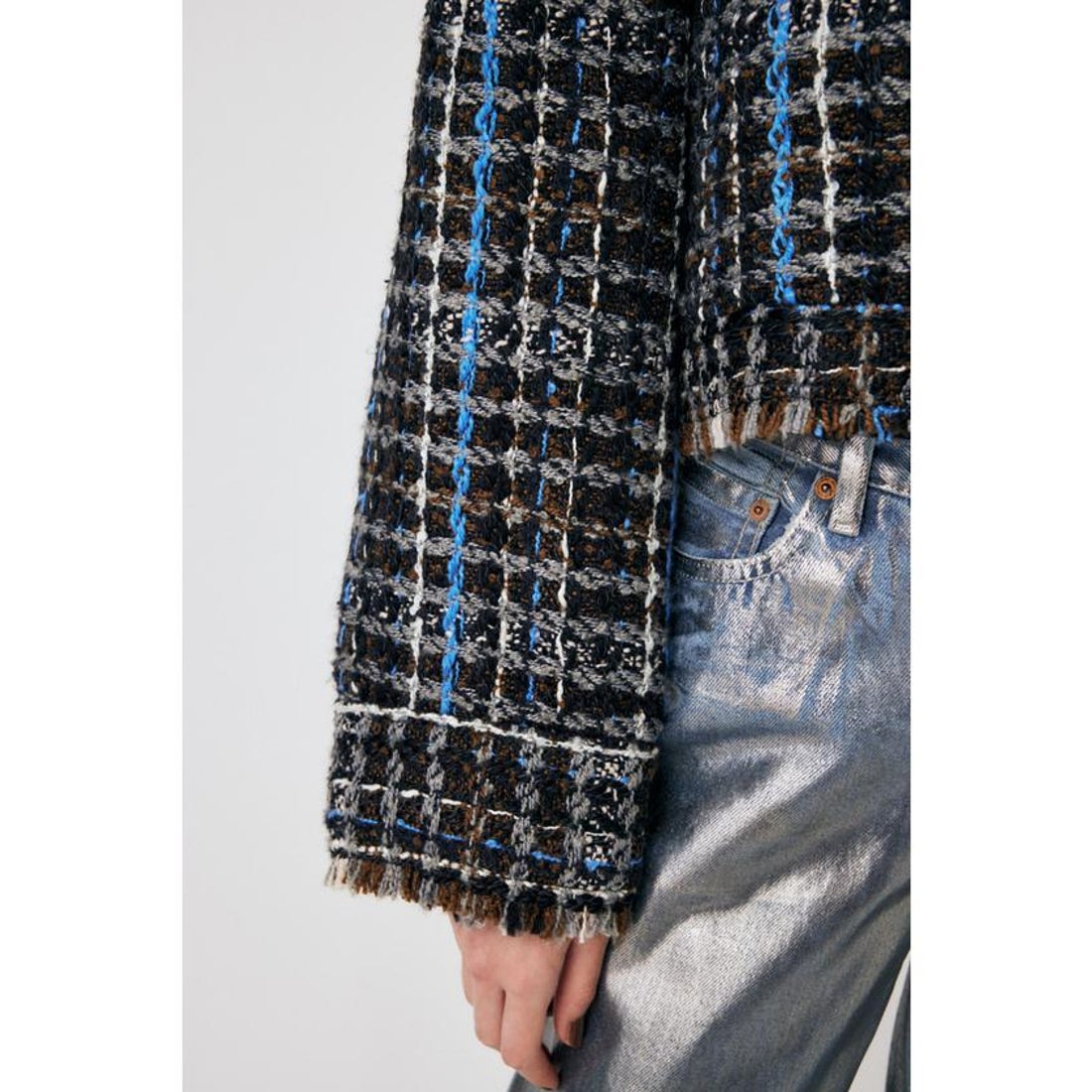 マウジー MOUSSY TWEED CHECK ブルゾン （BRN） - ファッション通販 
