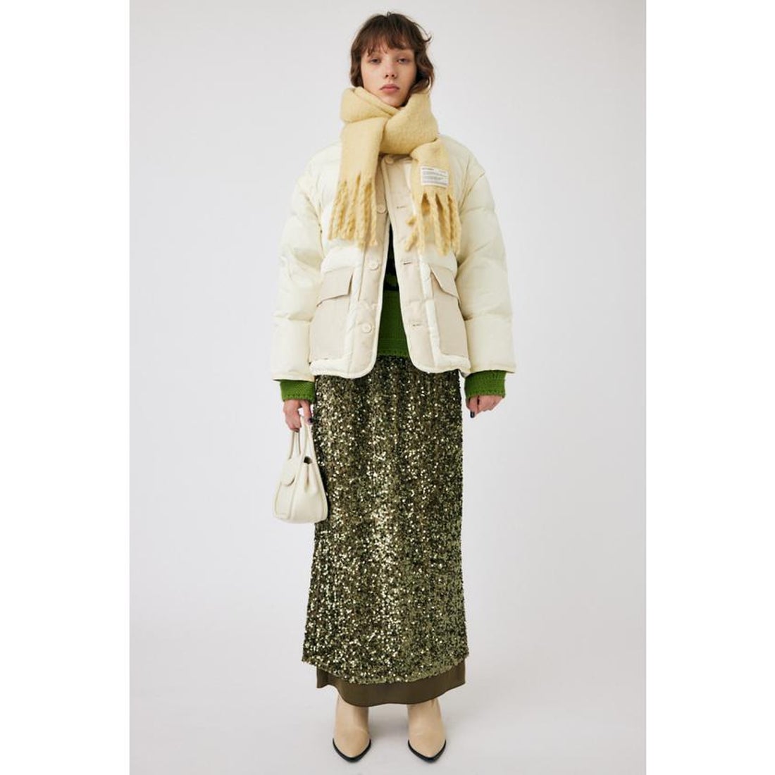 マウジー MOUSSY MILITARY LAYERED PUFFER ジャケット （BLK 