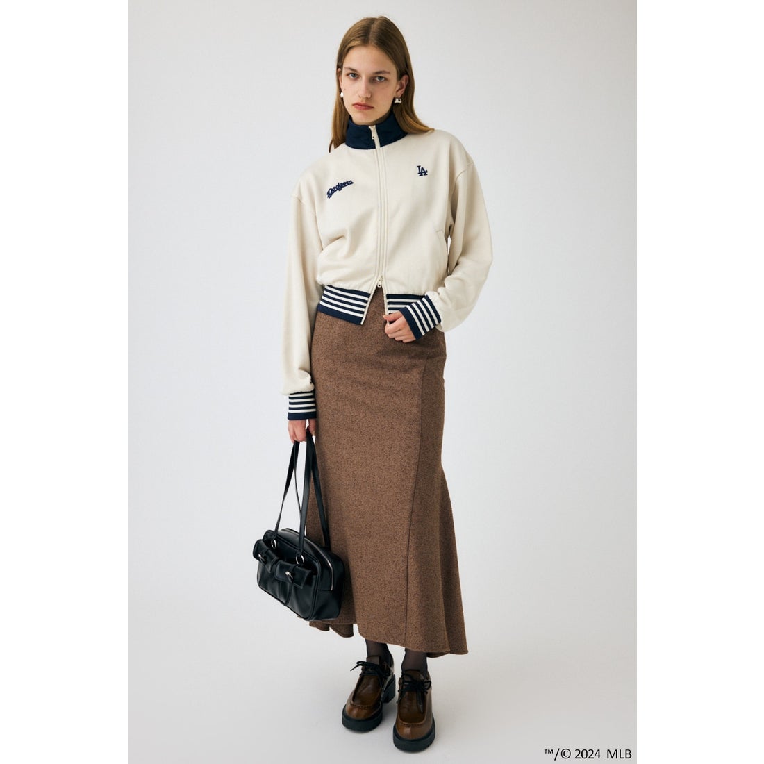マウジー MOUSSY MLB LINE TRACK ジャケット （O/WHT1 
