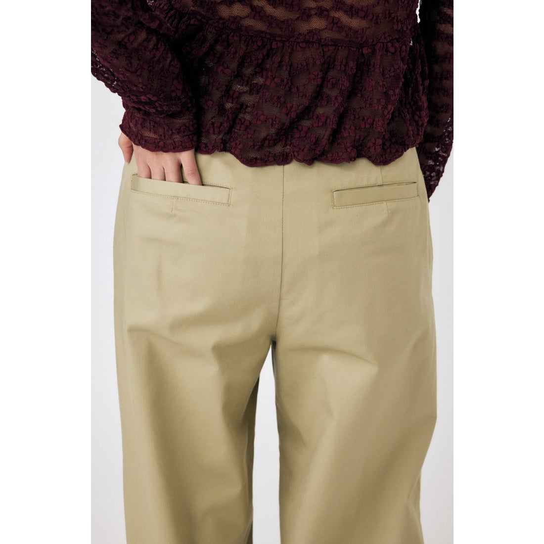 moussy 新品タグ付きDROP WAIST チノパン マウジー MOUSSY DROP WAIST チノパンツ （BEG） - ファッション通販