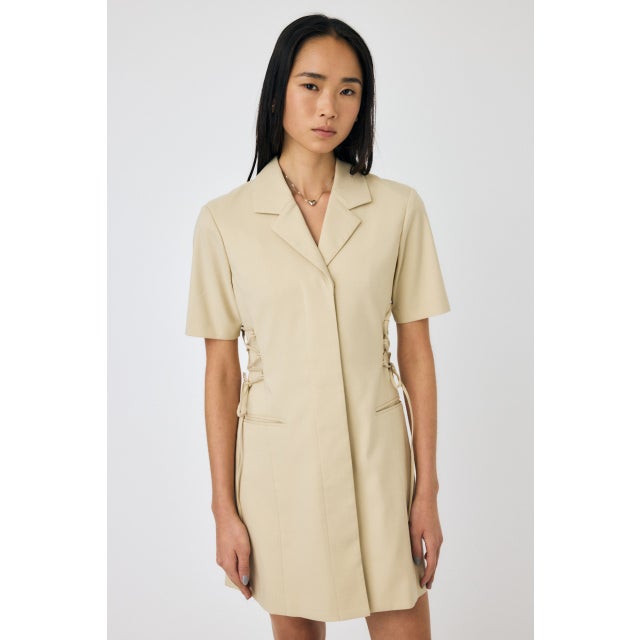 LACE UP TAILORED ドレス L/BEG1