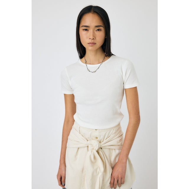BASIC RIB TEE WHT
