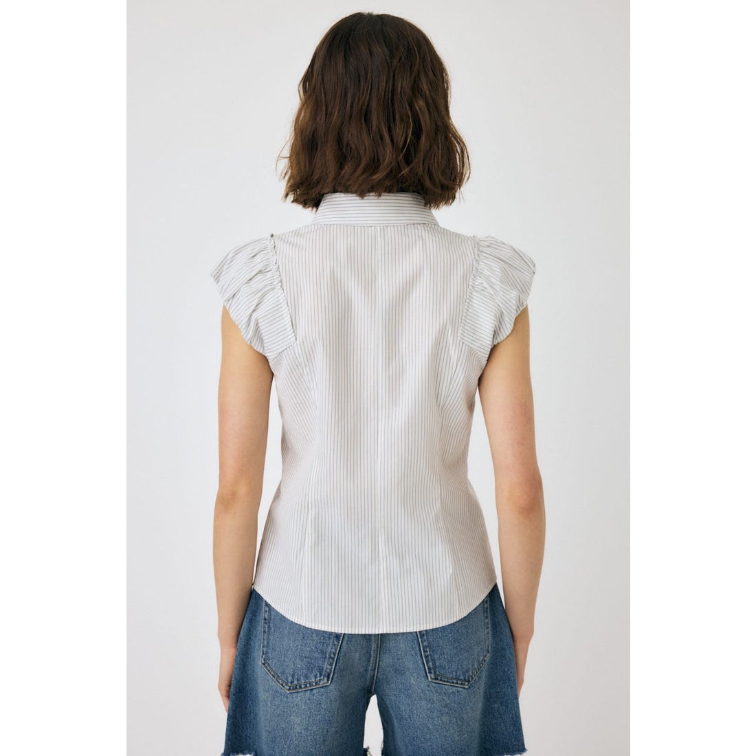 MOUSSY PIN STRIPE FIT シャツ L/PNK1 -ファッション通販 FASHION WALKER