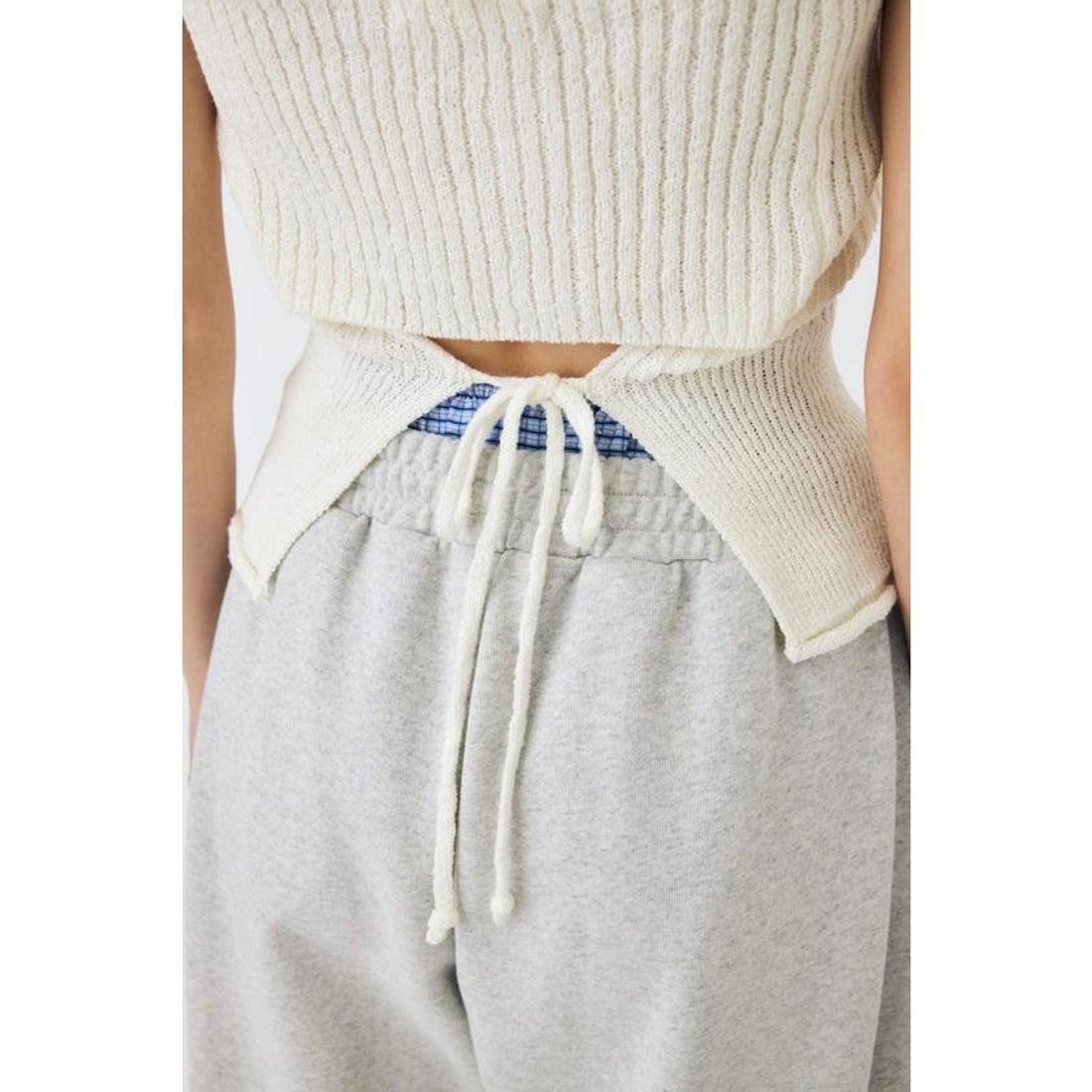 マウジー MOUSSY FRONT BUTTON ニットキャミ （WHT） - ファッション