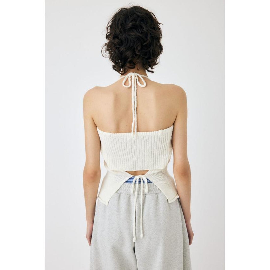 マウジー MOUSSY FRONT BUTTON ニットキャミ （WHT） - ファッション