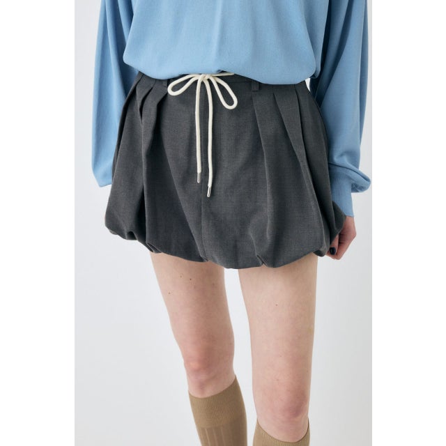 TUCKED BALLOON MINI スカート C.GRY
