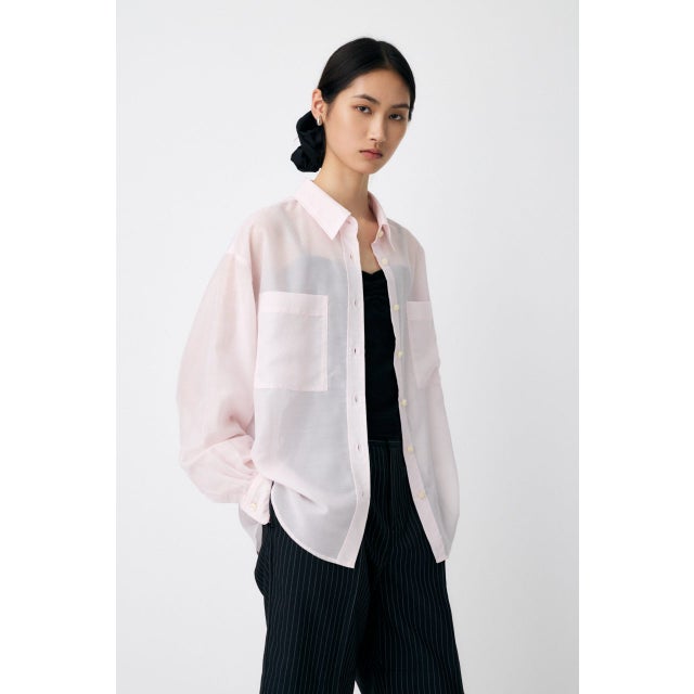 OVERSIZED SHEER シャツ PNK