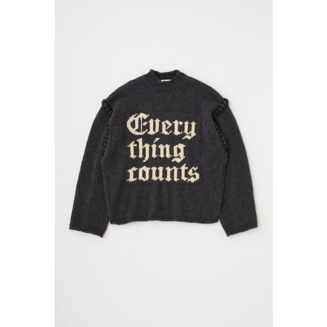 KNITTED WORDS セーター L/BLK1