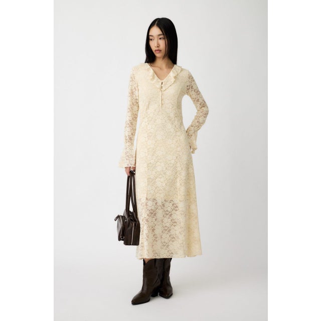 FLOCKY LACE ドレス IVOY3