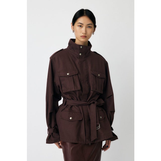BELTED CARGO ジャケット BRN