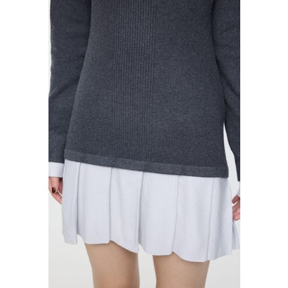 LAYERED KNIT ミニドレス C.GRY｜詳細画像