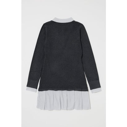 LAYERED KNIT ミニドレス C.GRY｜詳細画像
