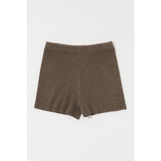 KNIT MICRO ショーツ BRN
