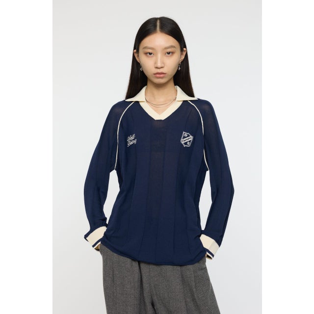 KNIT GAME シャツ D/NVY3