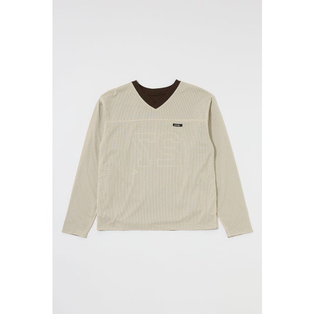 REVERSIBLE MESH L/S TSJ ECRU