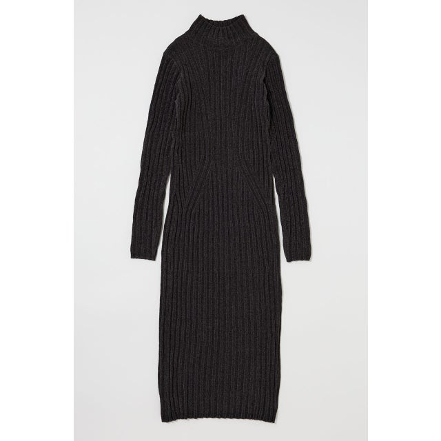 VELOUR TOUCH KNIT ドレス L/BLK1