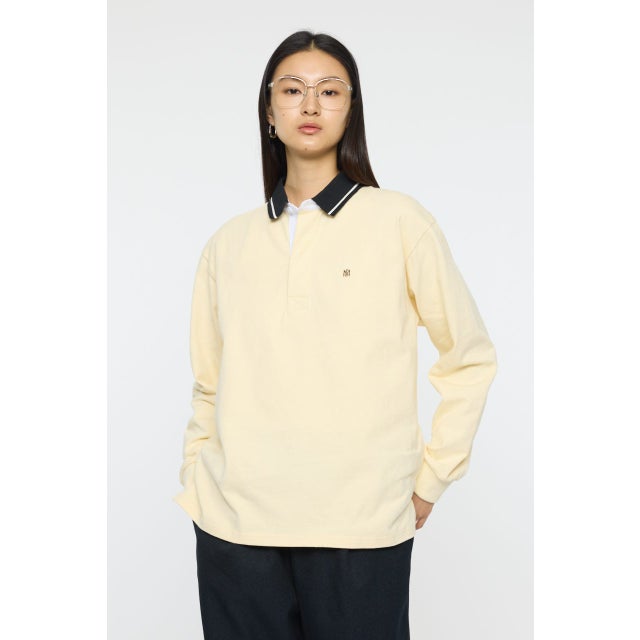 OVER POLO L/S シャツ L/YEL1