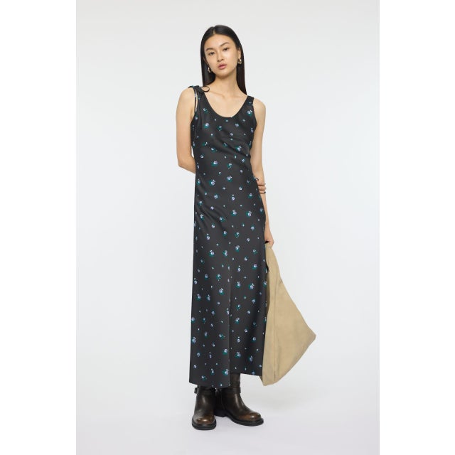 FLORAL FLARE ドレス BLK