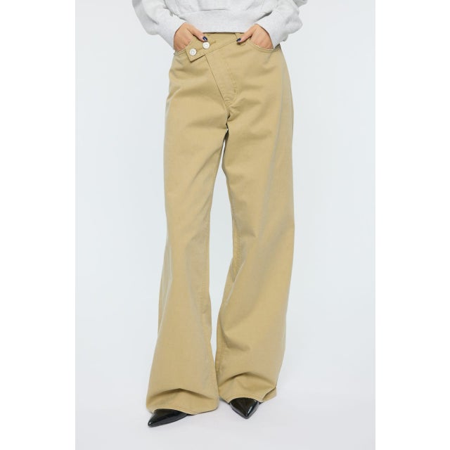 CROSS CHINO WIDE STRAIGHT BEG