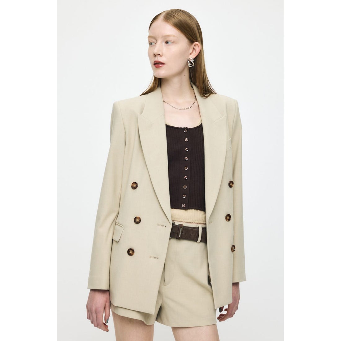マウジー MOUSSY DOUBLE BREASTED ジャケット （NVY） - ファッション 