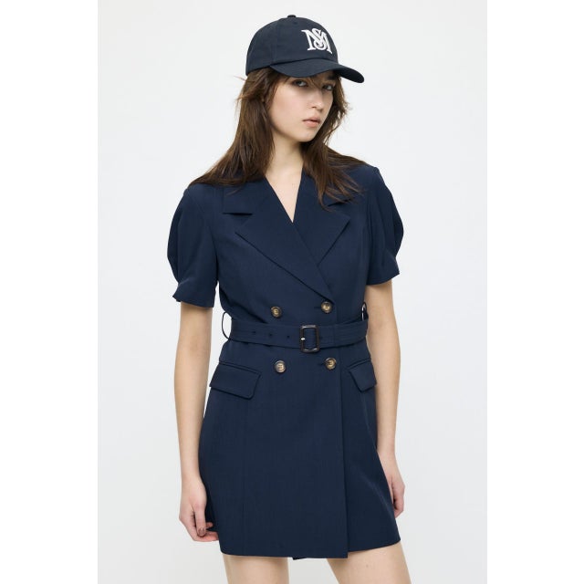 TRENCH MINI ドレス NVY