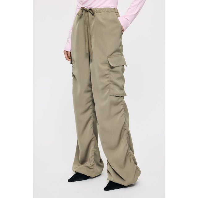 SATIN CARGO パンツ KHA