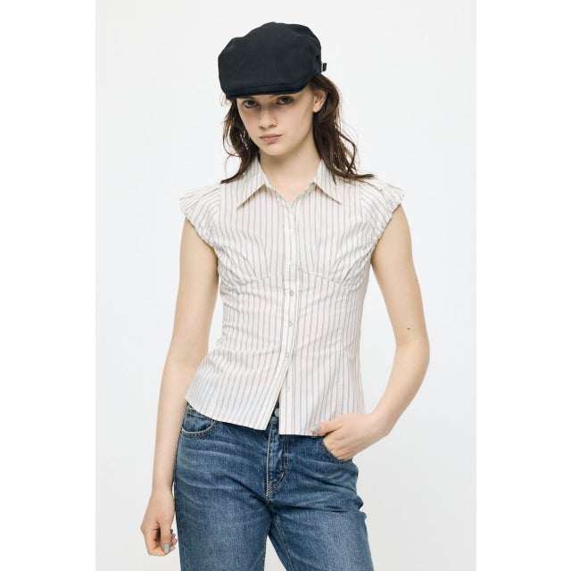 PUFF CAP SLEEVE ブラウス IVOY3