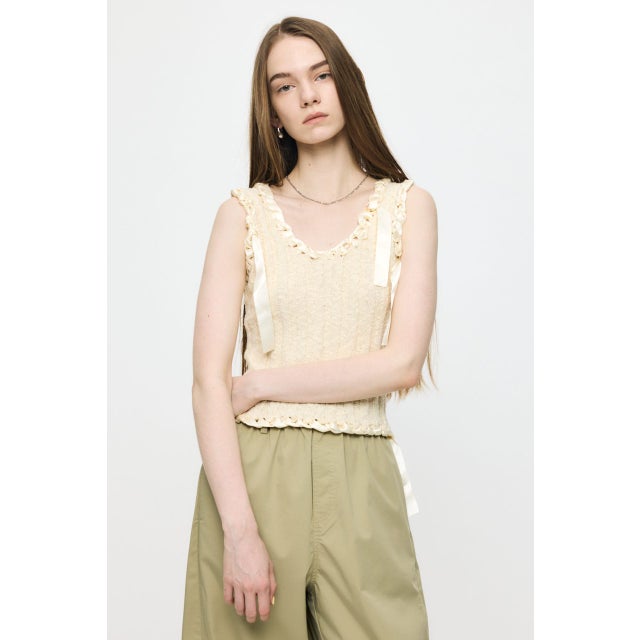 BRAID KNIT タンク IVOY3