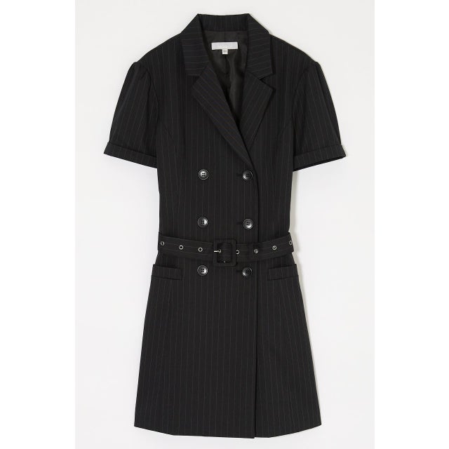 DOUBLE BREASTED BLAZER MINI ワンピース 柄BLK5