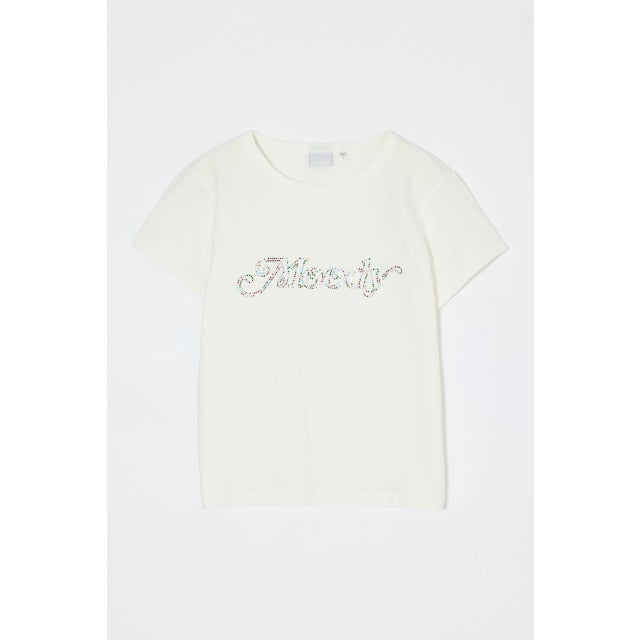 BLING LOGO TEE WHT