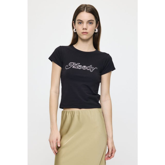 BLING LOGO TEE L/BLK1